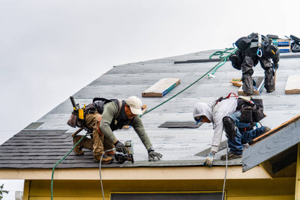 Professional Roof Installation technician working in Bordentown, NJ